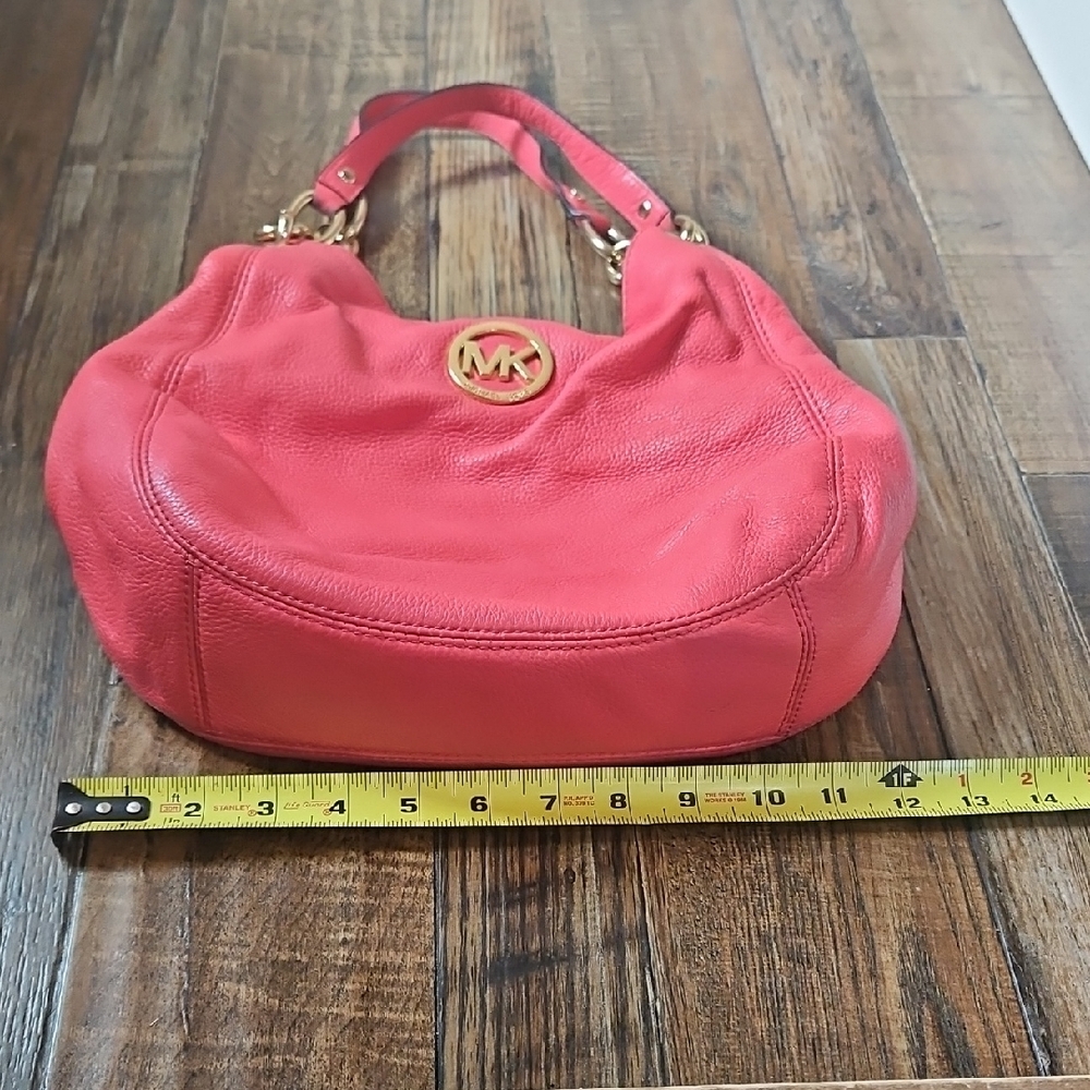 Michael Kors‎ Coral Leather Hobo Bag - Picture 12 of 13